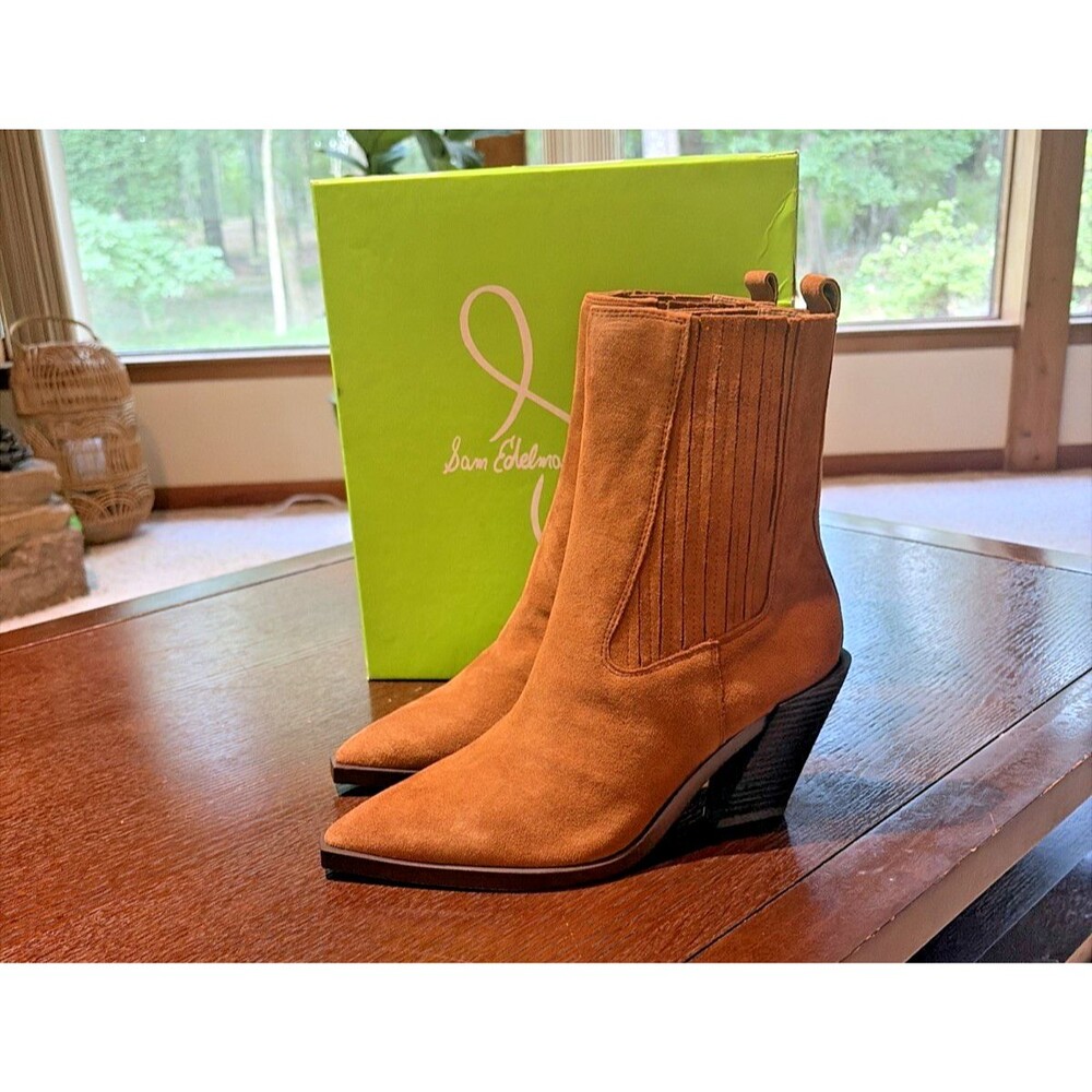 Sam Edelman Mandey Chelsea Suede Leather Bootie Size 8M New in Box